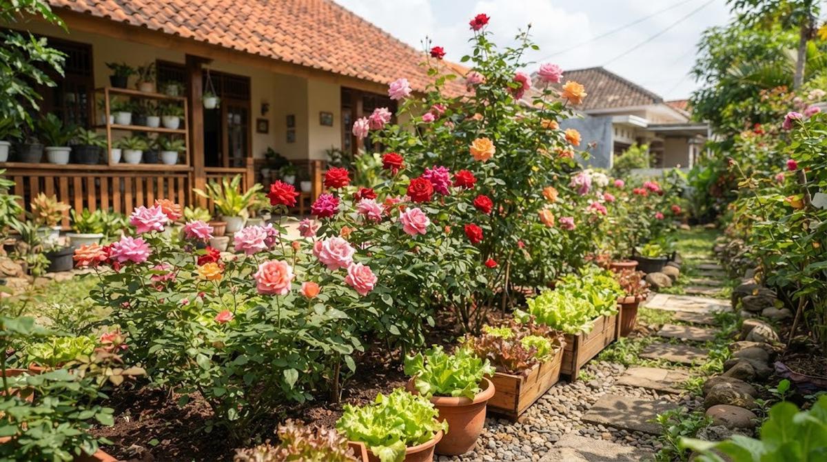 Kombinasi Tanaman Hias dan Tanaman Pangan untuk Halaman Rumah