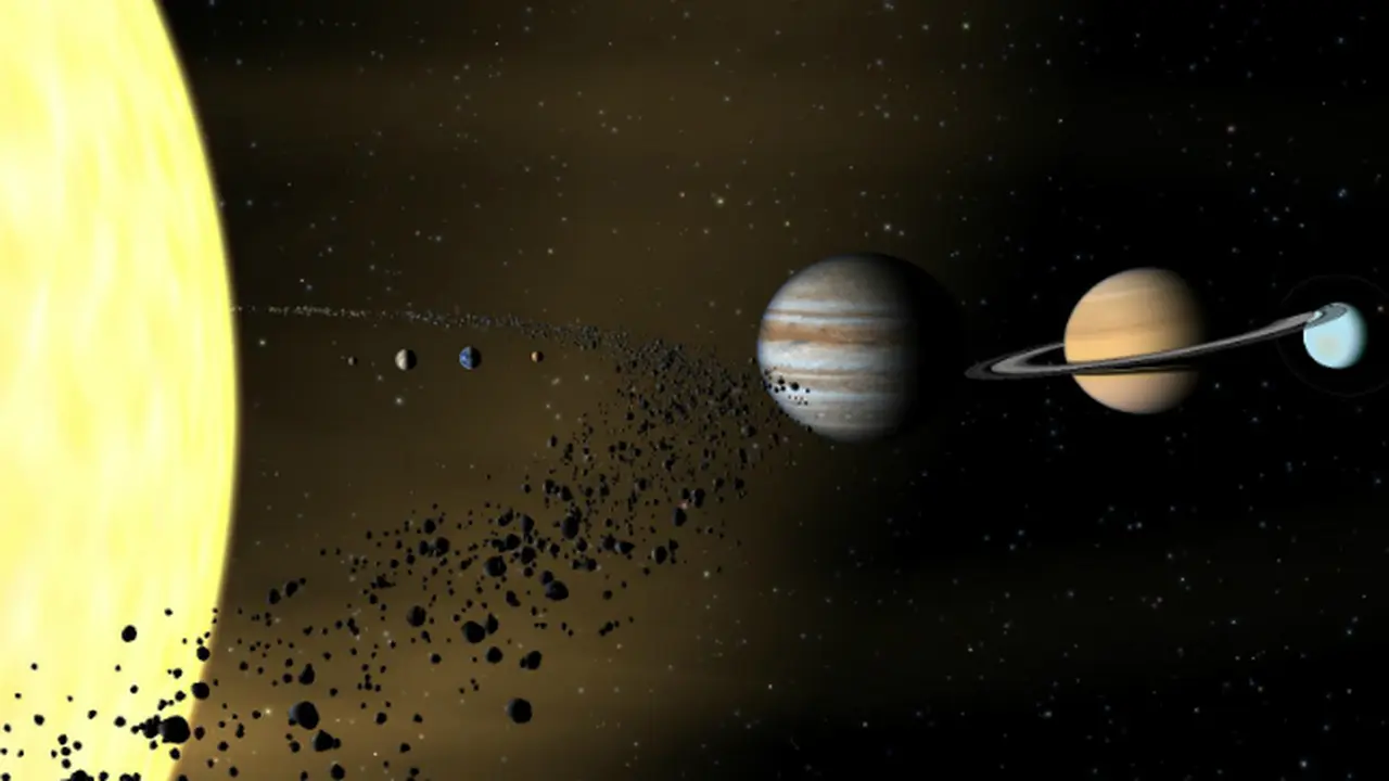 Ilustrasi sabuk asteroid