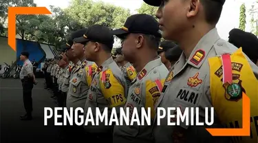 Petugas menyiagakan 1.200 personel gabungan untuk menjaga jalannya pemilu 2019 di berbagai TPS di Jakarta Utara.