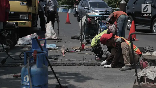 Flyover Kemayoran yang Renggang Diperbaiki