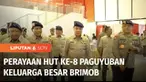 Syukuran HUT ke-8 Paguyuban Keluarga Besar Brimob, PKBB digelar di Mako Brimob Kelapa Dua, Depok, Jawa Barat. Selain dihadiri Pengurus PKBB Pusat dan Daerah, acara syukuran juga dihadiri oleh sejumlah mantan Kapolri.