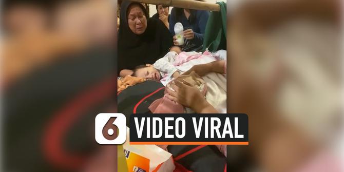 VIDEO: Video Viral Bayi Menangis Memeluk Jenazah Ibunya