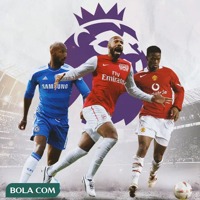 Premier League - Nicolas Anelka, Thierry Henry, Louis Saha