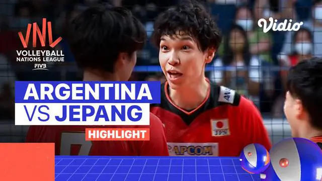 VIDEO: Highlight Volleyball Nations League Putra 2022, Jepang Kalahkan Argentina di Laga Perdana Pekan 2