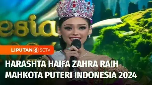 VIDEO: Harashta Haifa Zahra Raih Mahkota Puteri Indonesia 2024