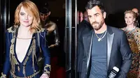 Sebuah kabar tak terduga mencuat, Emma Stone dan Justin Theroux, mantan suami Jennifer Aniston pergi bersama setelah acara Met Gala 2018 (Instagram/@divadiaries)