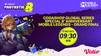 Link Live Streaming Codashop Global Series Mobile Legends Grandfinal di Vidio, Sabtu 17 Desember