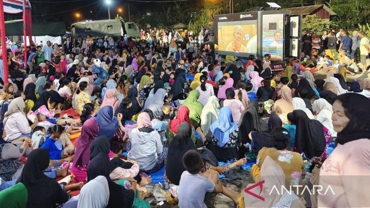 Perayaan Malam Tahun Baru Prabowo di Posko Pengungsian Tapanuli Selatan Penuh Haru dan Keceriaan