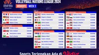 Jadwal Live Streaming Pekan Ketiga Volleyball Nations League 2024 Putri di Vidio, 11 - 16 Juni 2024