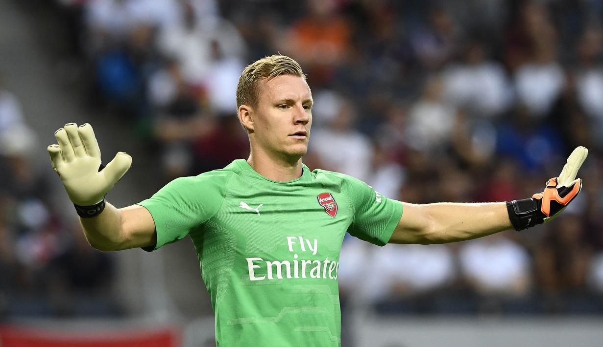 8. Bernd Leno - Dibeli Arsenal dari Bayer Leverkusen  dengan harga 19,2 juta poundsterling. (AFP/Jonathan Nackstrand)
