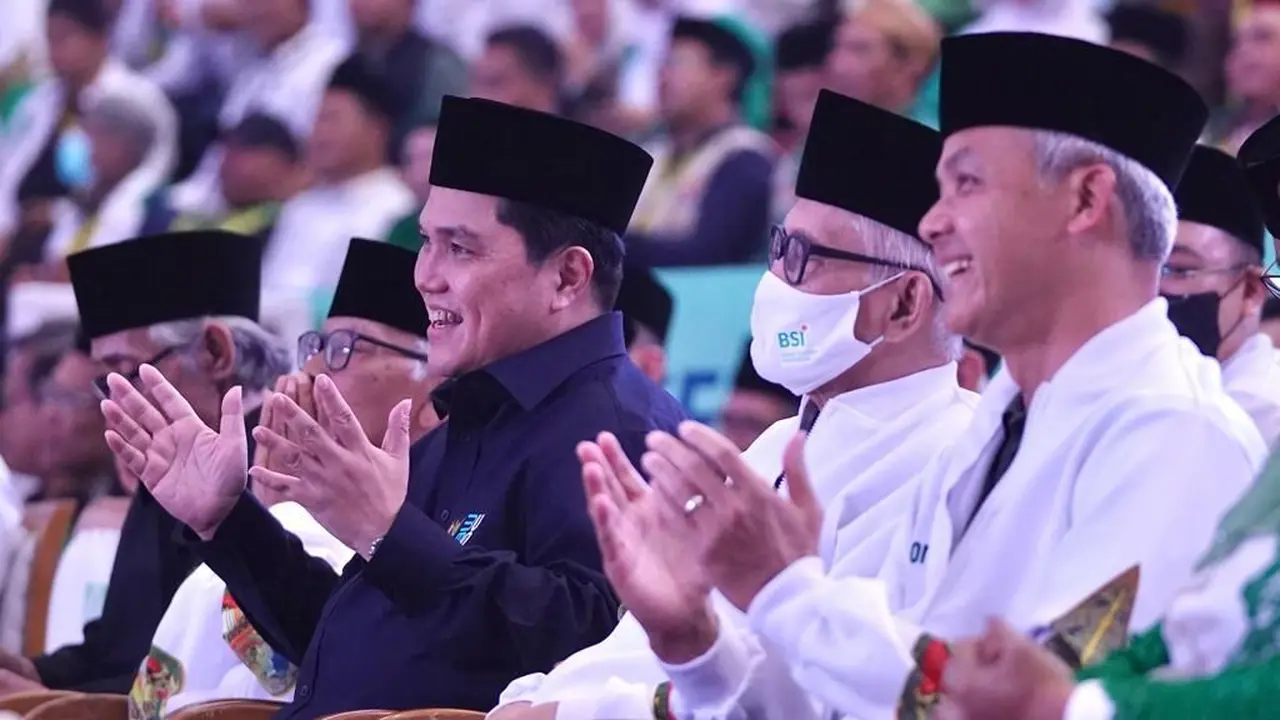 Menteri BUMN Erick Thohir membuka Pekan Olahraga dan Seni (Porseni) Nahdlatul Ulama (NU) di Surakarta, Jawa Tengah. Ini merupakan gelaran yang jadi bagian peringatan 1 abad NU. (Dok Kementerian BUMN)