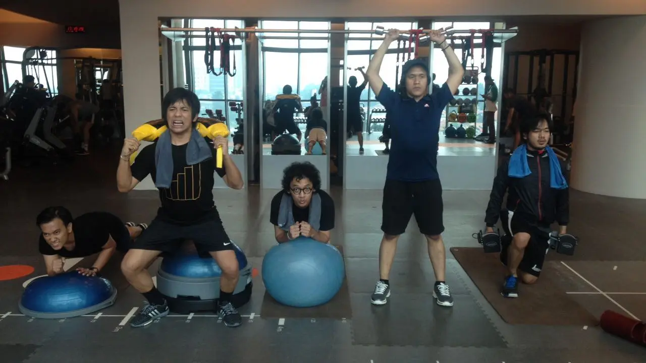 d'Masiv saat latihan jelang ukir rekor di MURI