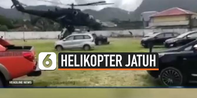 VIDEO: Rekaman Detik-Detik Helikopter BNPB Gagal Terbang