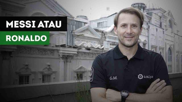 Mantan gelandang Barcelona, Gaizka Mendieta harus memilih antara Lionel Messi dan Cristiano Ronaldo. Siapa yang ia pilih?