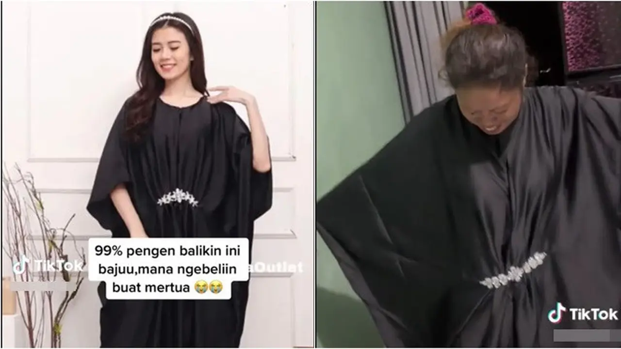 Niat Belikan Baju Kaftan Buat Lebaran Ibu Mertua, Pas Dicoba Malah Bikin Ketawa