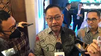 Kepala Otorita Ibu Kota Nusantara (IKN) Bambang Susantono menghadiri acara Mandiri Investment Forum di Plaza Mandiri, Jakarta, Kamis (2/2/2023).