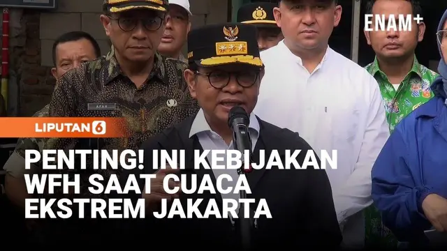 Cuaca Ekstrem Jakarta, Gubernur Berlakukan WFH!