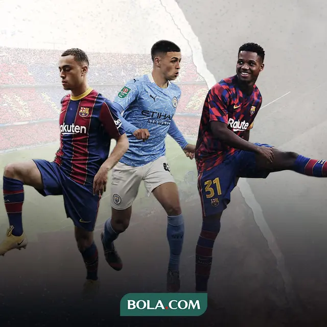 Sergino Dest, Phil Foden dan Ansu Fati