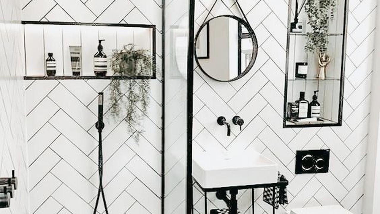 Desain Kamar Mandi Hitam Putih