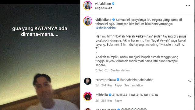 Vidi Aldiano ingin jadi Ayah Rumah Tangga