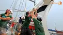Rainbow Warrior III akan berlayar dengan tiang setinggi 55 meter ramah lingkungan dengan menggunakan tenaga angin. (Liputan6.com/Abdul Aziz Prastowo)