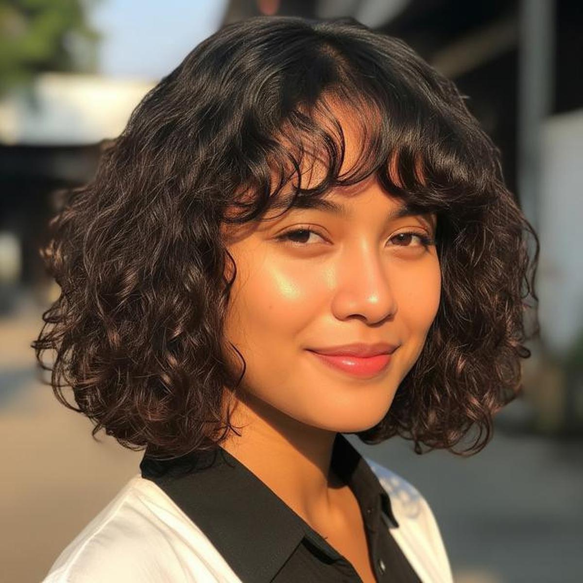 10 Model Rambut Medium dengan Poni Anti Lepek, Tampil Stylish Sepanjang Hari