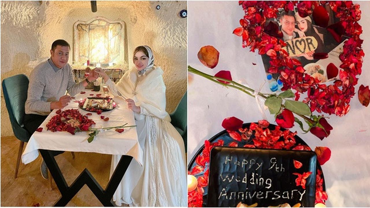 Rayakan Anniversary ke-9, Ini 6 Potret Teuku Rafly dan Istri Dinner di Turki