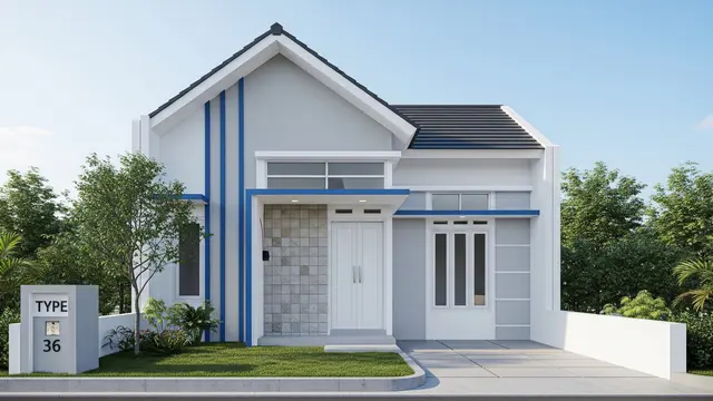Rumah Minimalis Couple Type 36 (Image by Gemini AI)