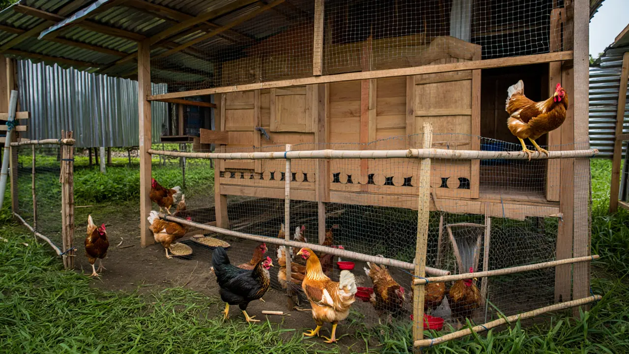 Desain kandang ayam (Foto: Reve Art AI)