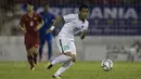 Sosok Septian David Maulana untuk sementara menjadi pemain paling produktif di Timnas Indonesia U-22. Pemain Mitra Kukar tersebut sudah menyumbang dua gol. (Bola.com/Vitalis Yogi Trisna)