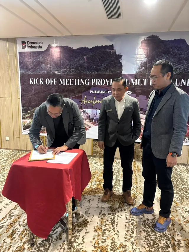 Kick-off meeting pengembangan proyek Pembangkit Listrik Tenaga Panas Bumi (PLTP) Lumut Balai Unit 3 berkapasitas 55 megawatt (MW). Dok PGE