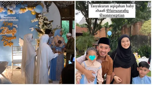 6 Momen Syukuran Akikah dan Khitan Anak Fairuz A Rafiq, Dihadiri Sejumlah Artis