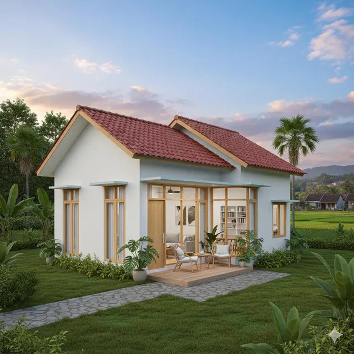 8 Model Rumah Murah Tapi Elegan dengan Atap Genteng 2025 di Kampung, Desain Favorit Anak Muda
