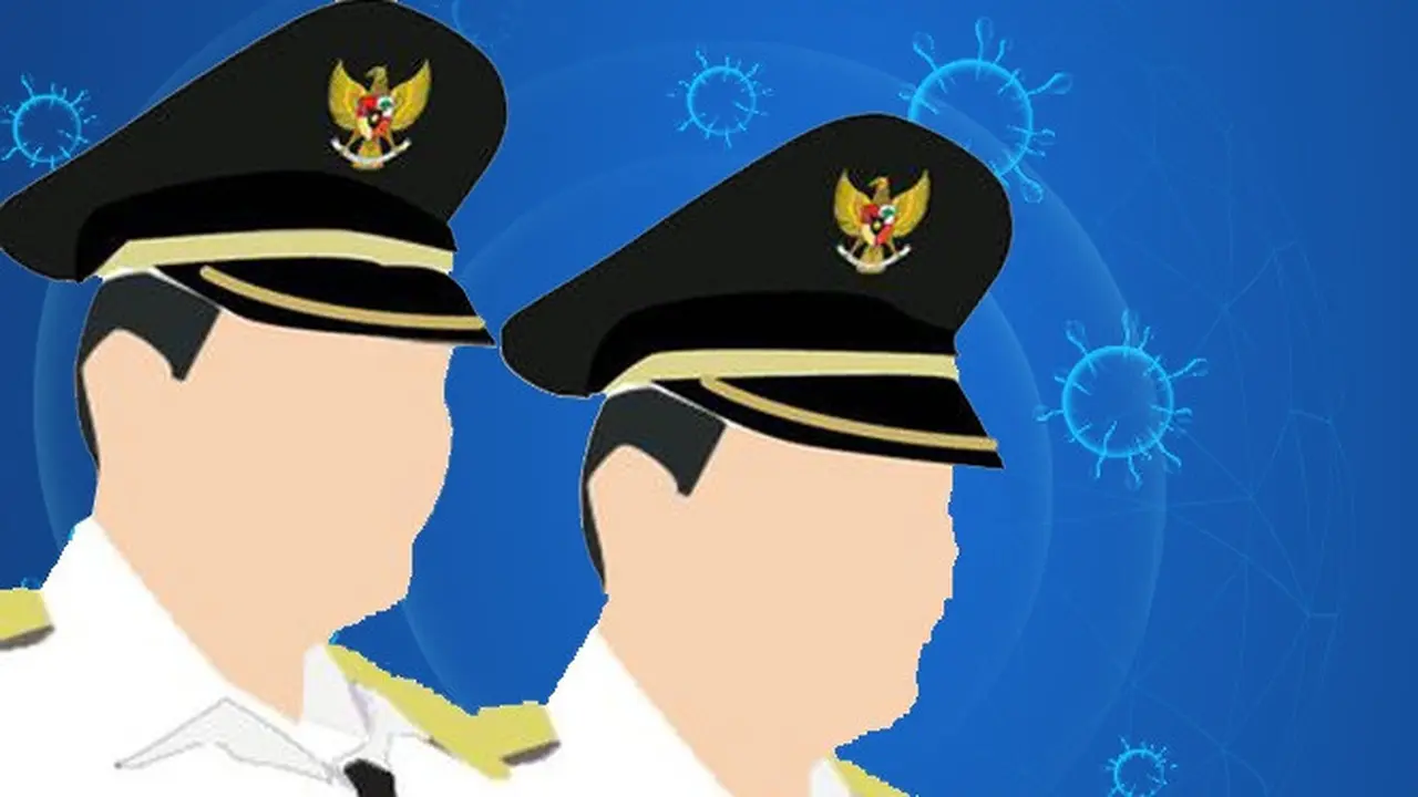 Banner Infografis 7 Kepala Daerah Positif Covid-19. (Liputan6.com/Trieyasni)