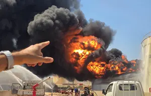 Kebakaran Hebat Kilang Minyak Terbesar Kedua di Libya Dipicu Serangan Drone