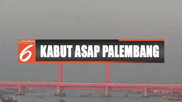 Kepekatan kabut asap yang sebelumnya menyelimuti Palembang mulai berkurang.