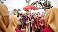 Antusiasme Warga Desa Rigis Lampung Sambut Kedatangan Sandiaga Uno