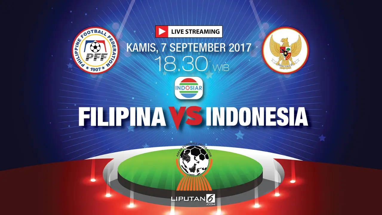 Banner Piala AFF U-18 Filipina vs Indonesia