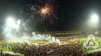 Persipura Jayapura menutup turnamen dengan kemenangan 4-2 atas tamunya PSM Makassar di Stadion Mandala, Minggu (18/12/2016) sore WIB. (PT GTS)