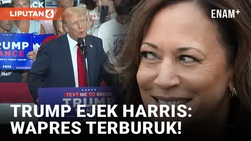 VIDEO: Donald Trump Sebut Kamala Harris Wakil Presiden AS Terburuk Sepanjang Masa
