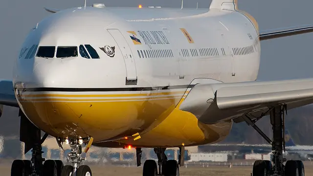 Pesawat Sultan Brunei (Foto: Lavishbucks)