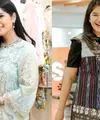 Berikan sentuhan wastra saat bukber dengan dress batik seperti yang dikenakan istri menteri Menteri Koordinator Bidang Perekonomian Republik Indonesia Airlangga Hartarto, Yanti Airlangga.Ia tampil anggun dengan dress batik warna biru muda-kuning cerah.[@yanti.airlangga]