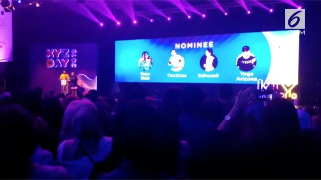 Chandara Liow dan Tommy Limmm dari Tim2One raih XYZ Day 2018 Award kategori komedi.