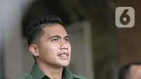 Serda Aprilia Manganang menjalani sidang perubahan status jenis kelamin dan pergantian nama di Pengadilan Negeri Tondano secara virtual di Mabes TNI AD, Jakarta, Jumat (19/3/2021). Aprilia Manganang mengubah nama menjadi Aprilio Perkasa Manganang. (Liputan6.com/Faizal Fanani)