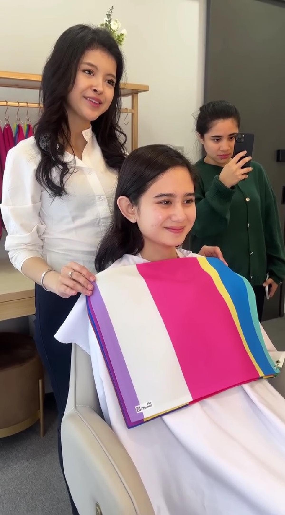 Potret Tissa Biani Ikut Lakukan Personal Color Analysis, Dipuji Netizen Cocok Kenakan Apa Saja