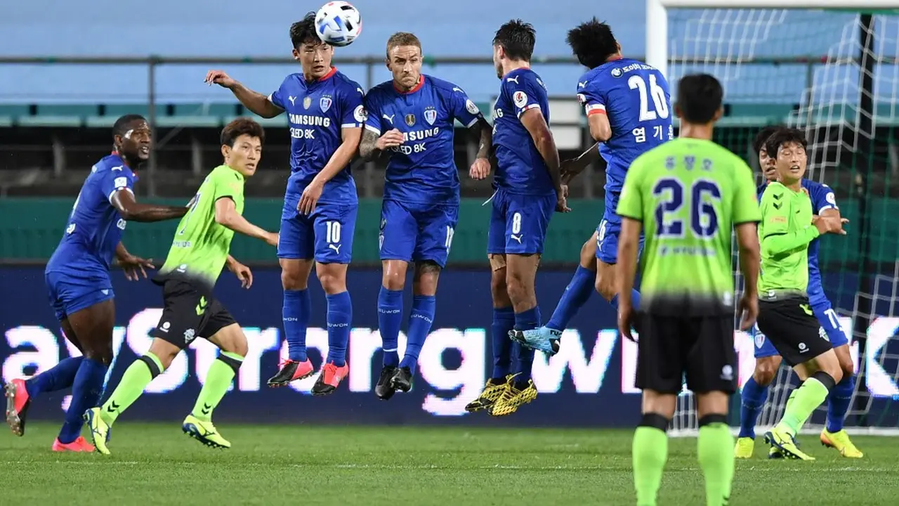 Jeonbuk Motors Vs Suwon Bluewings di Jeonju World Cup Stadium, Jumat (8/5/2020).