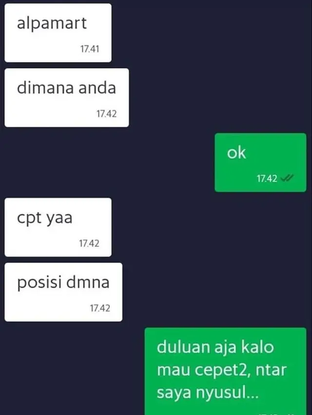 8 Chat Kocak Cara Driver Ojekol Batalkan Pesanan
