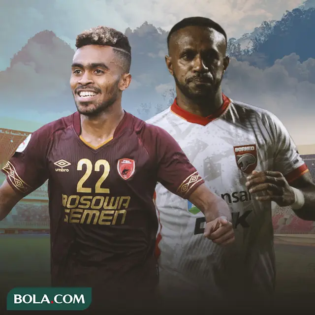 Ilustrasi - Duel PSM Makassar Vs Borneo FC: Yacob Sayuri Vs Boaz Solossa