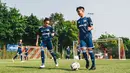 Pesepak bola muda saat mengikuti Allianz Explorer Camp Football 2019 di Munchen, Jerman, Minggu (25/8). Allianz Indonesia mengirimkan dua pesepak bola muda berbakat ke Jerman. (Dokumentasi Allianz)