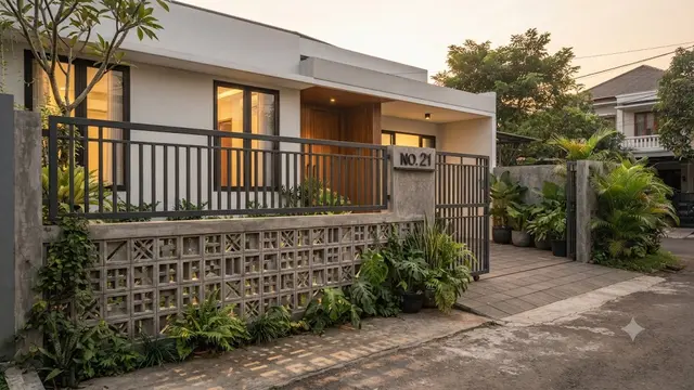 Model Pagar Rumah yang Cocok Dipadukan dengan Roster